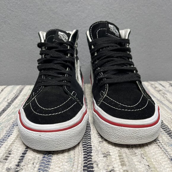Vans Sk8-Hi Lightning Bolt Black/White Sneakers 6.5 M 8 W - Picture 2 of 9